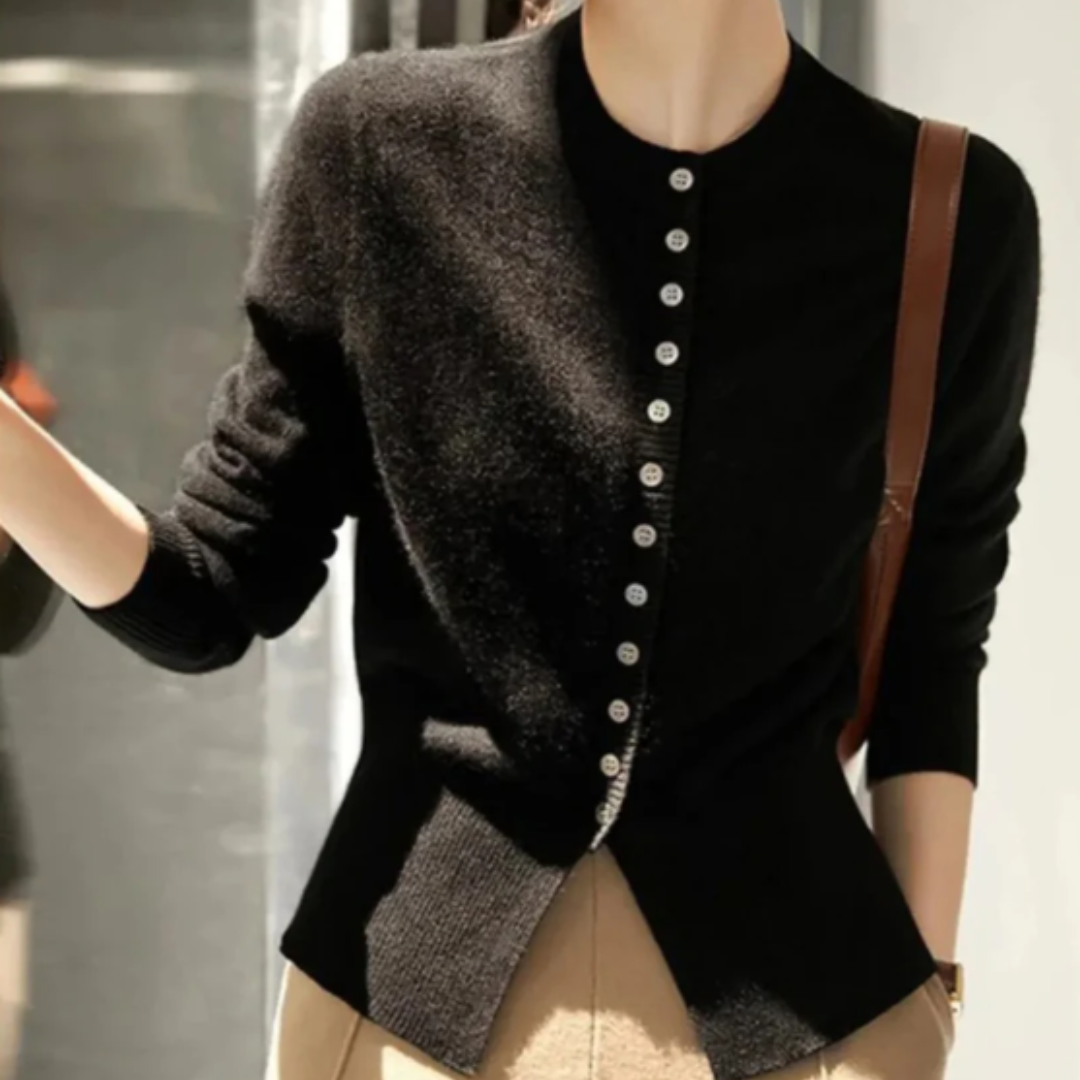 カジュアル・ニット・ボタン・カーディガン
