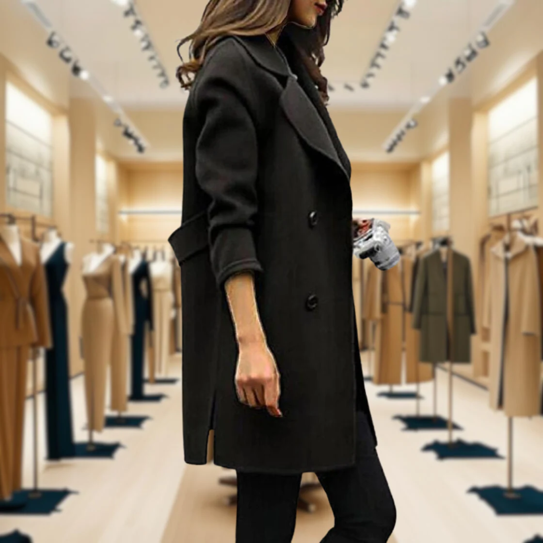 ビッグ・ボタン・トレンチコート