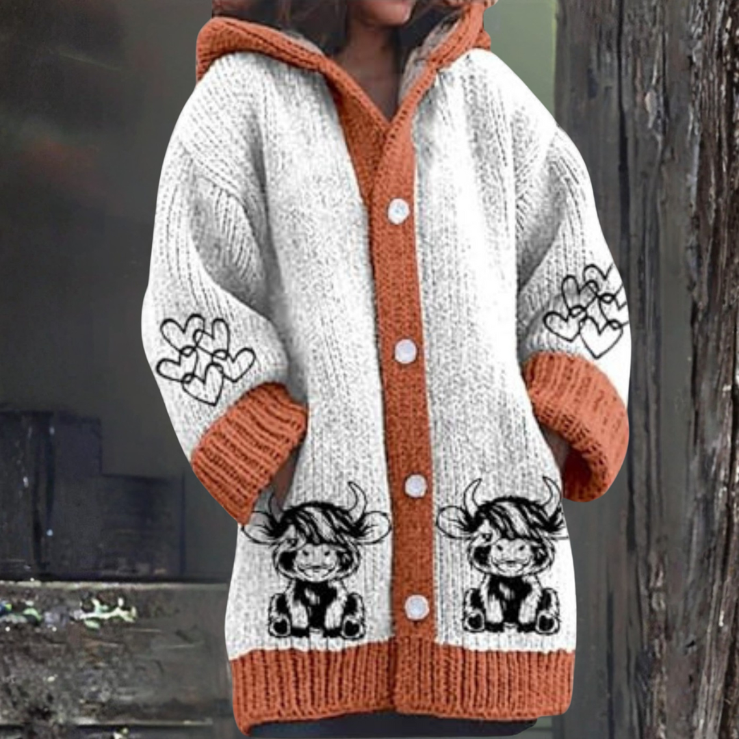 コージーニット・スタイリッシュ・ジャケット