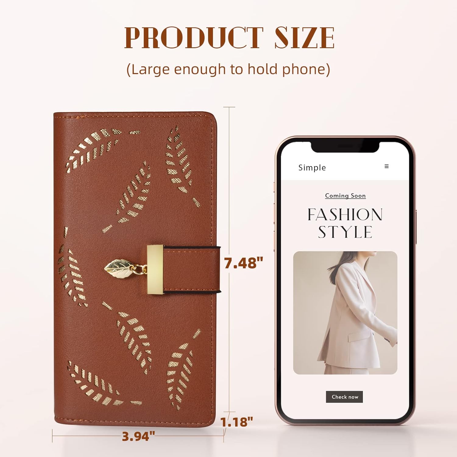 ロングリーフレザー財布 - リーン