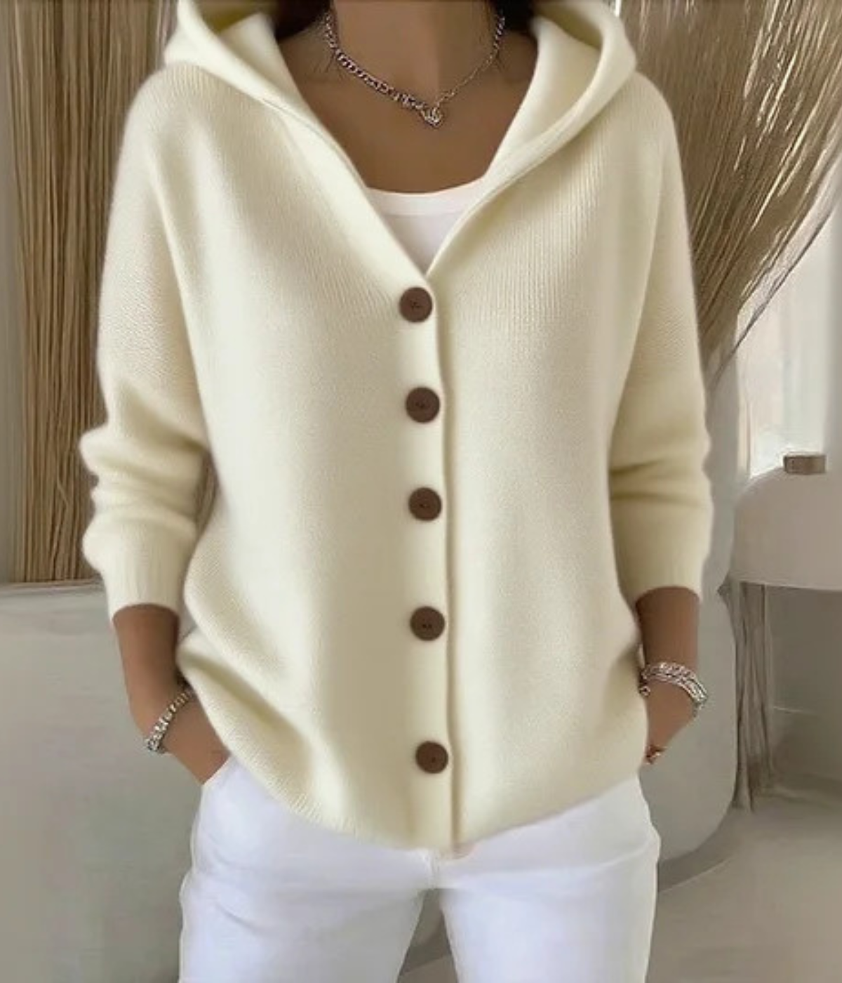 ニットパーカー