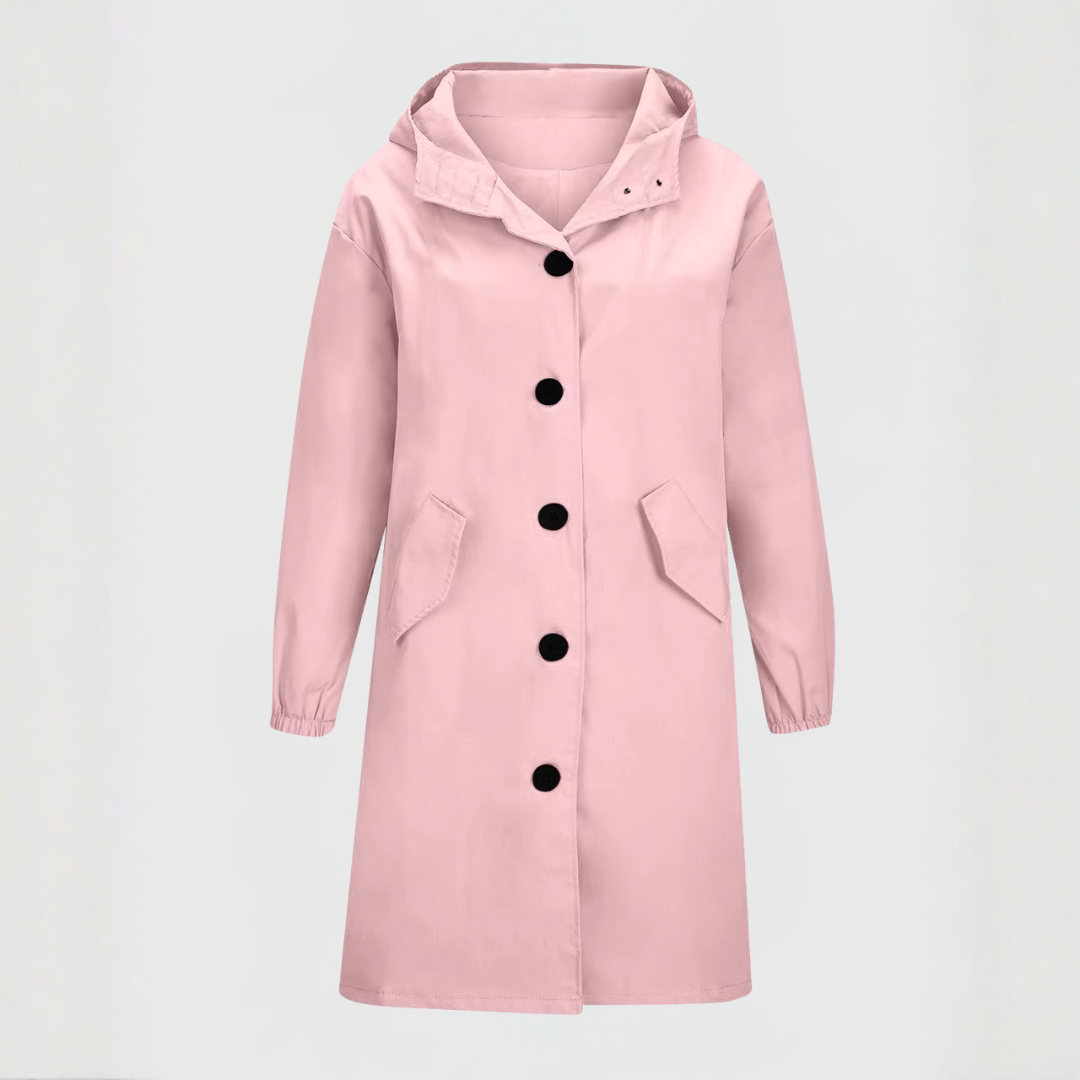 エレガントな防水トレンチコート