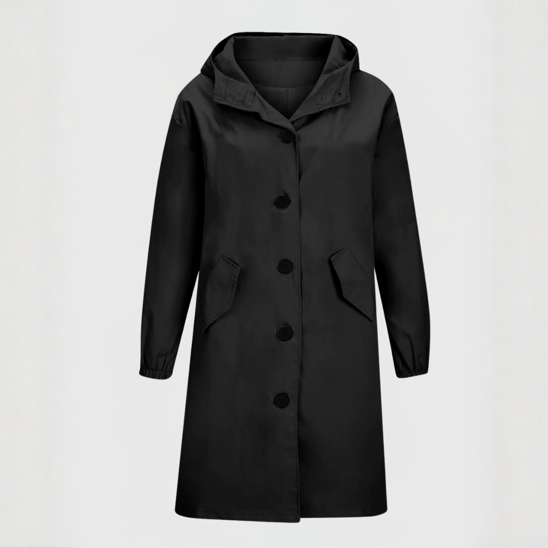 エレガントな防水トレンチコート