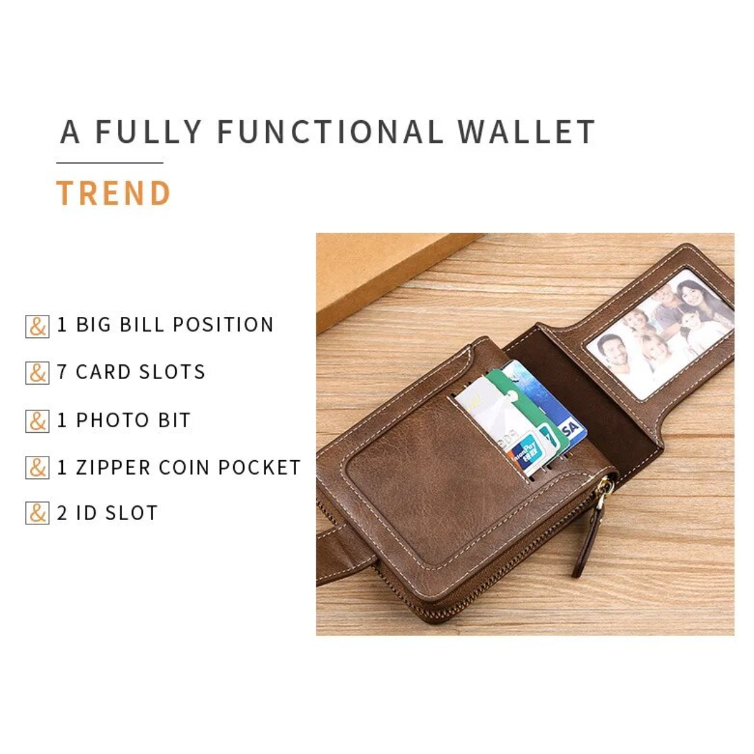 ヴィンテージレザー財布 | クラシック & スタイリッシュ