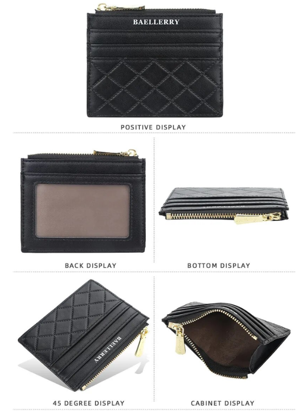 キルティングカードホルダー | コンパクト&トレンディ