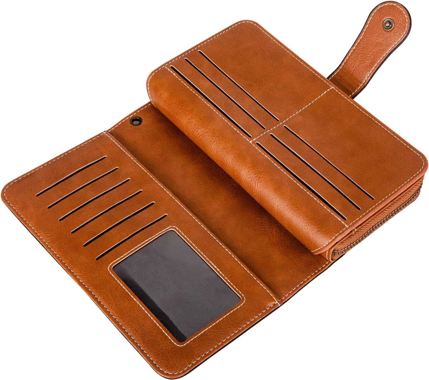 レザー財布(リストバンド付き)| 大容量