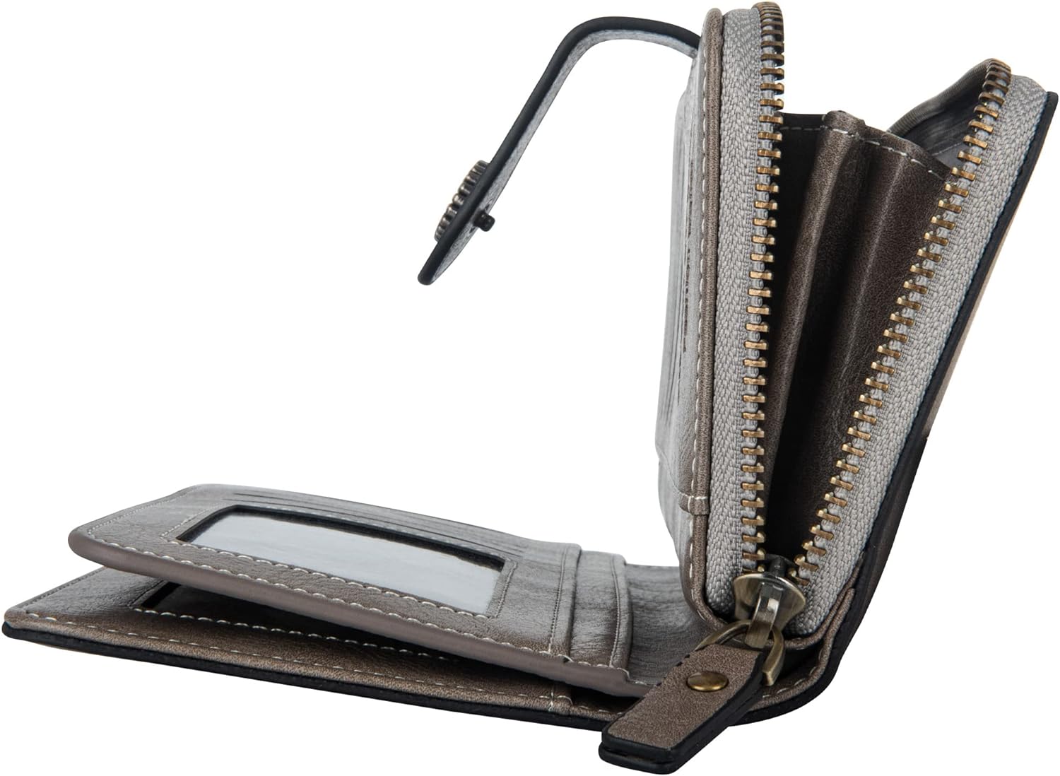 レザー財布(リストバンド付き)| 大容量