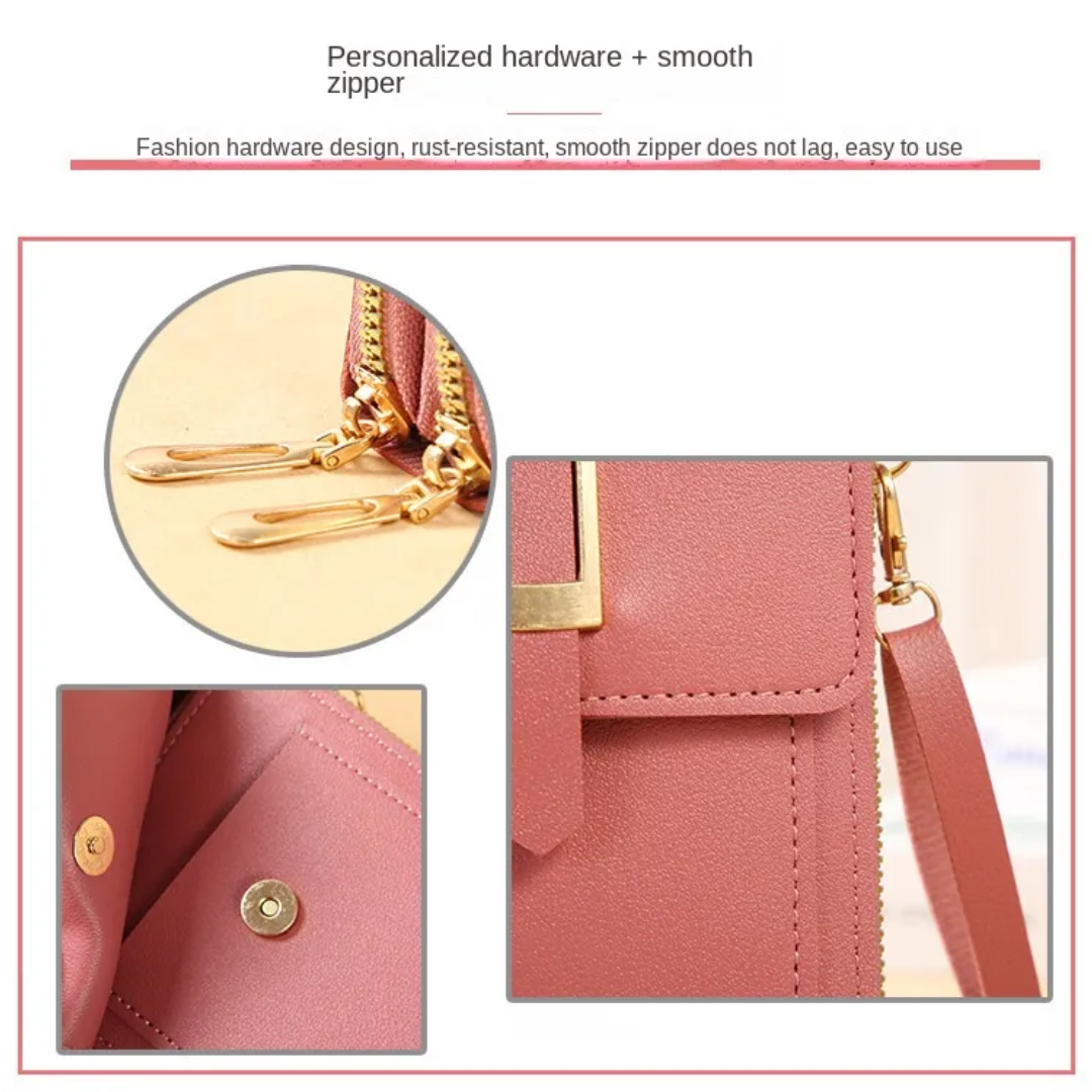 ソニアレザー電話ポーチ | スタイリッシュ&モダン