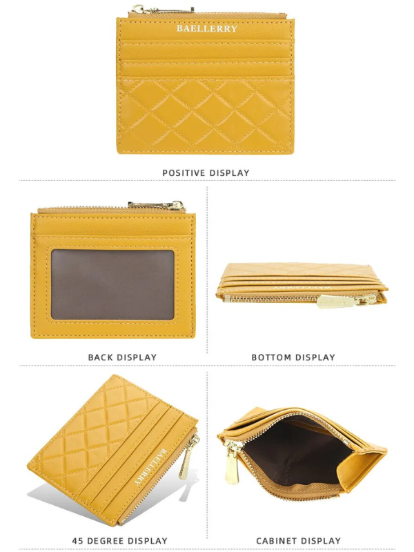 キルティングカードホルダー | コンパクト&トレンディ