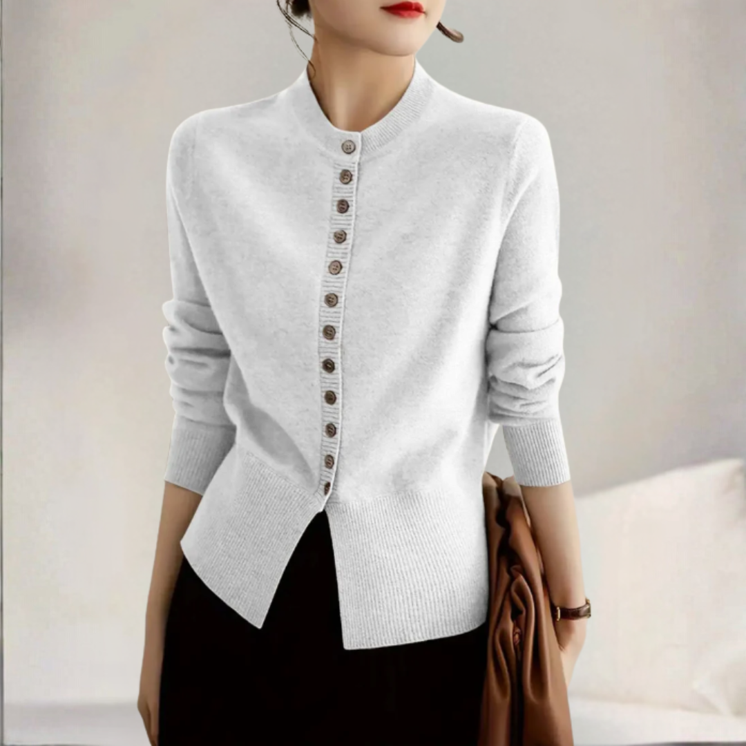 カジュアル・ニット・ボタン・カーディガン