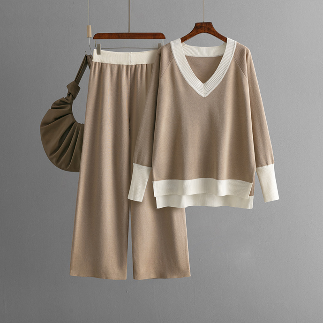 カジュアルVネック2点セット