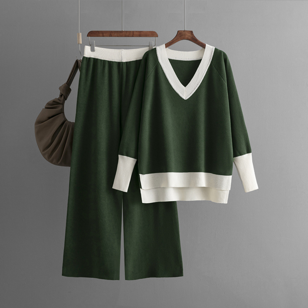 カジュアルVネック2点セット