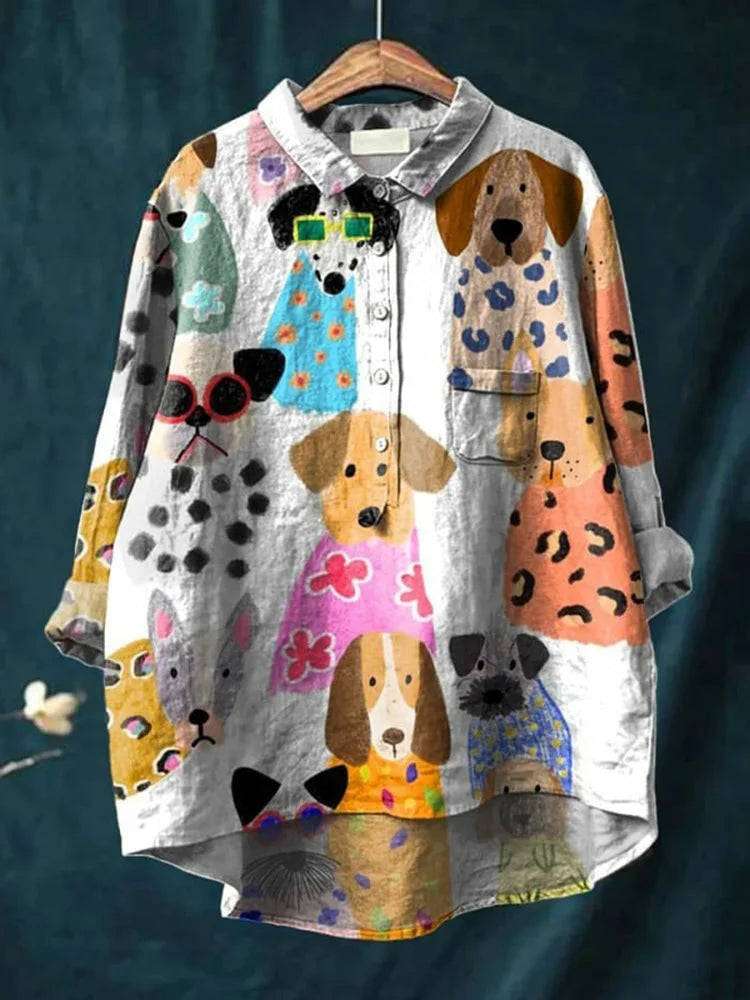 ドッグアートTシャツ