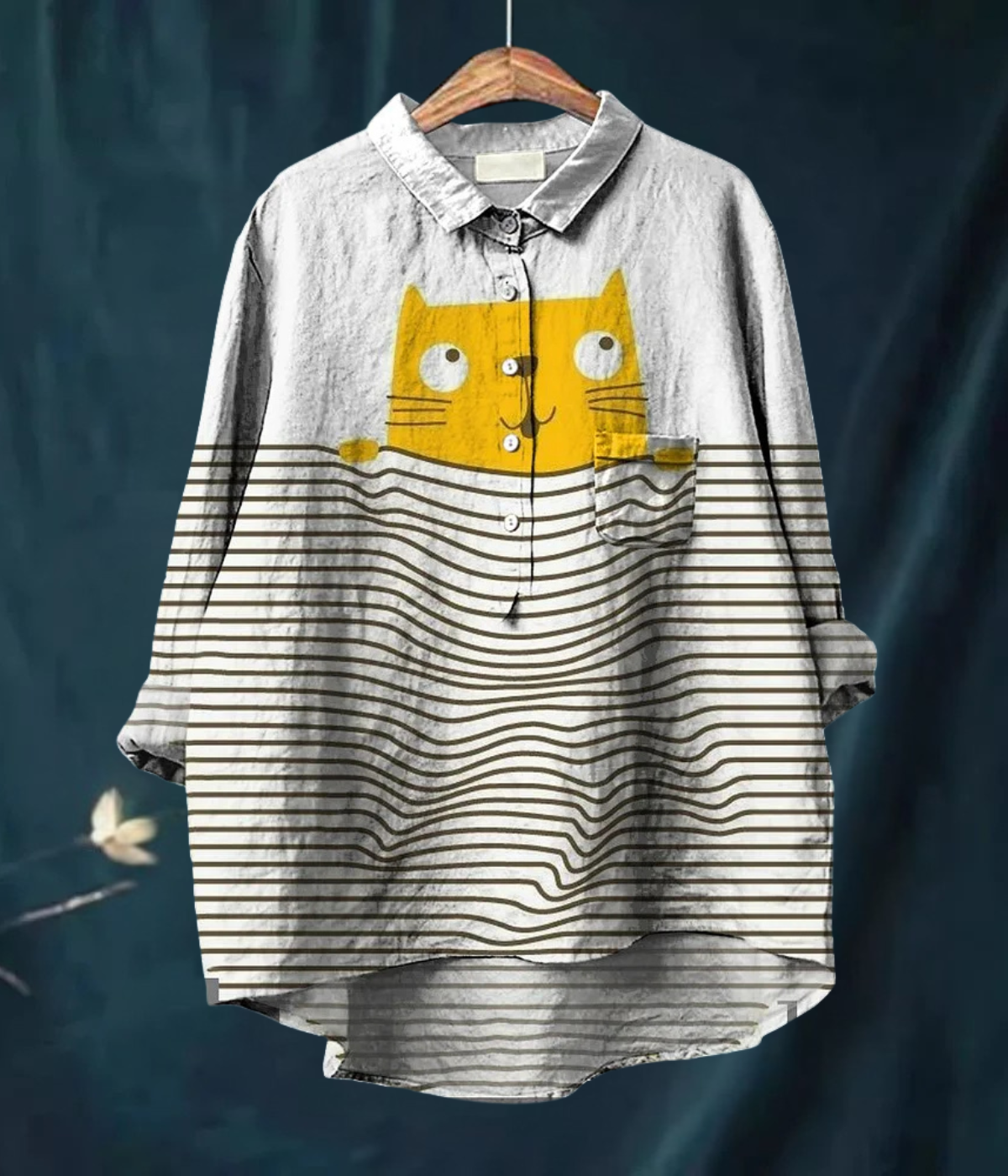 猫アートシャツ