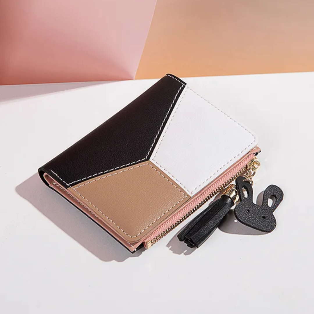 タッセルジッパー付き小さな財布 | スタイリッシュ & 機能的