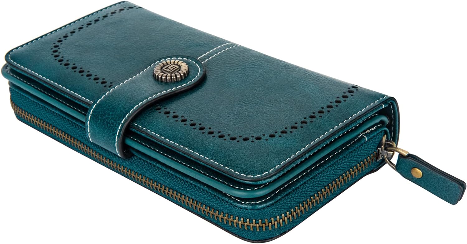 レザー財布（リストバンド付き）| 大容量