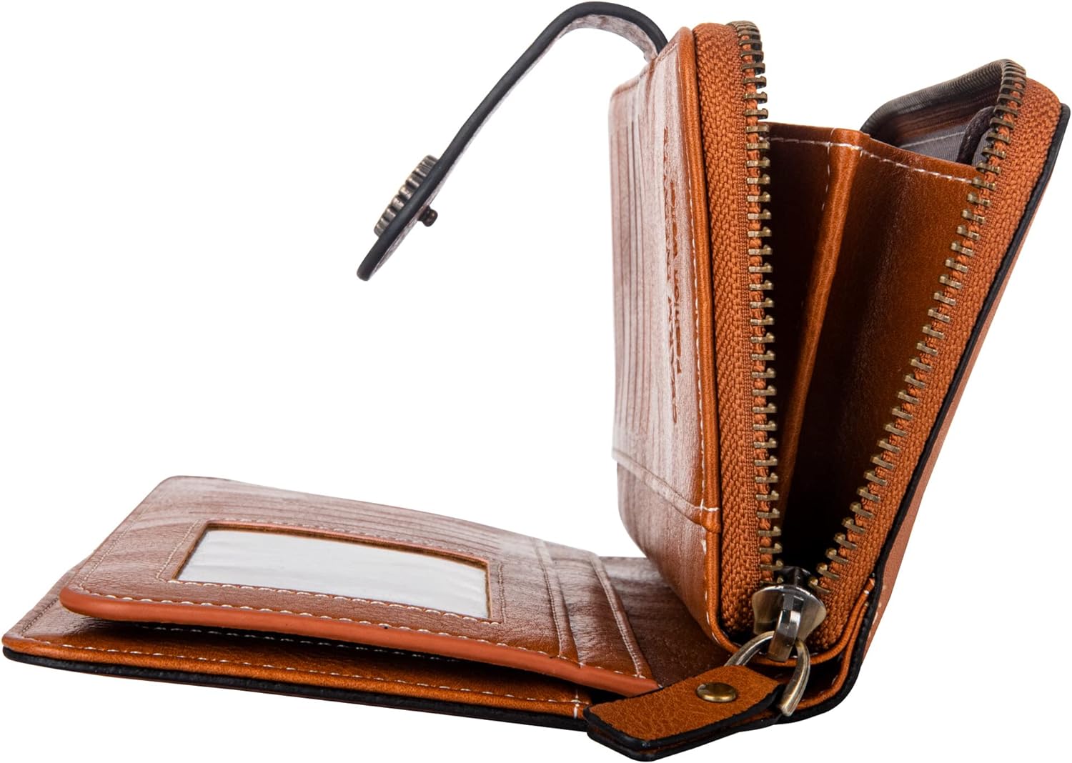 レザー財布（リストバンド付き）| 大容量