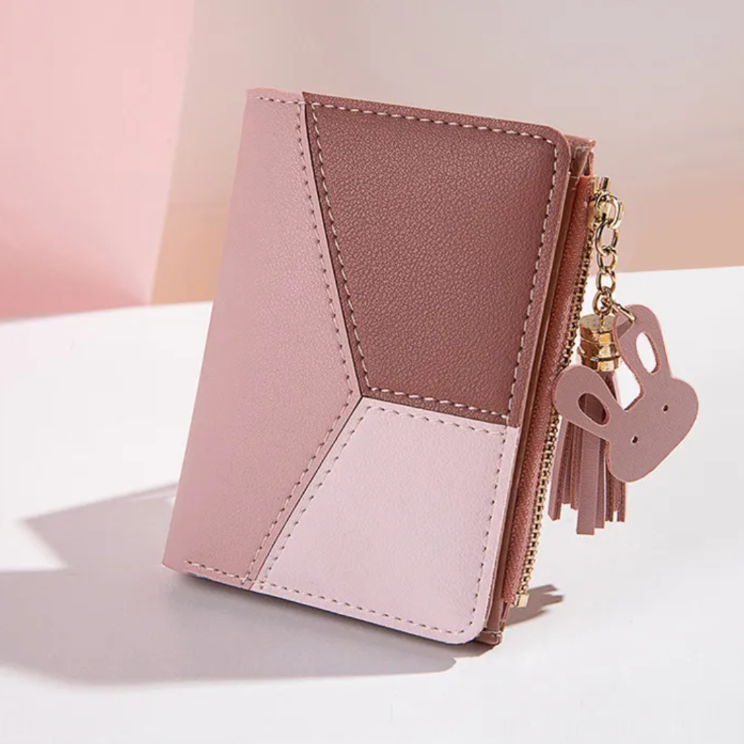 タッセルジッパー付き小さな財布 | スタイリッシュ & 機能的