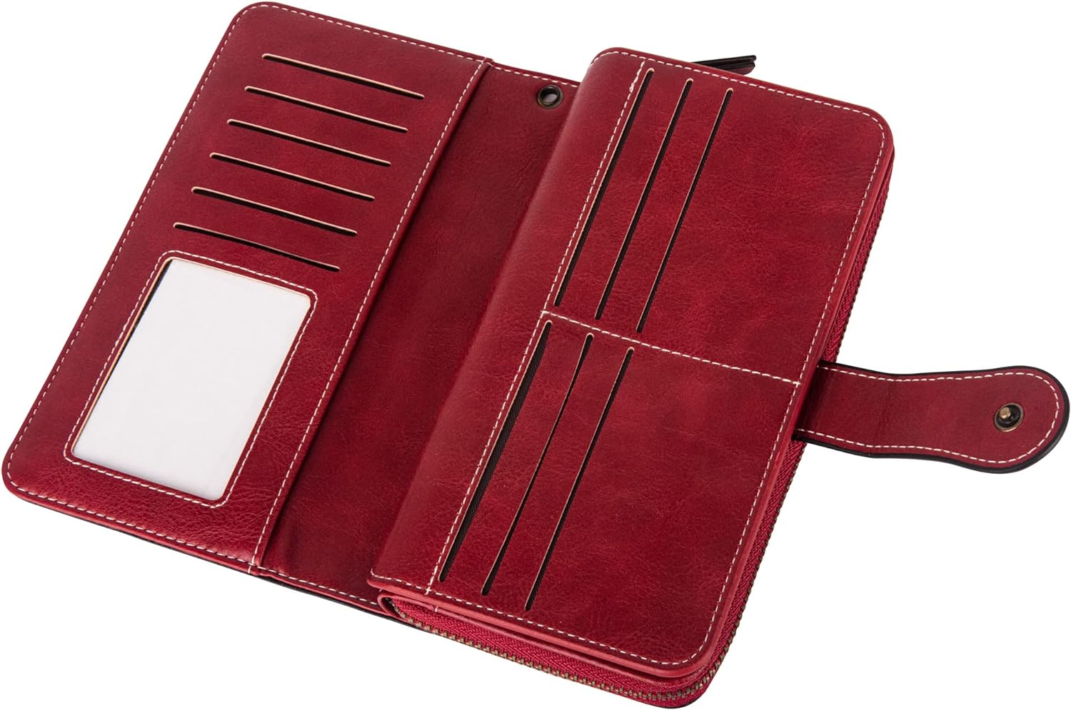 レザー財布（リストバンド付き）| 大容量