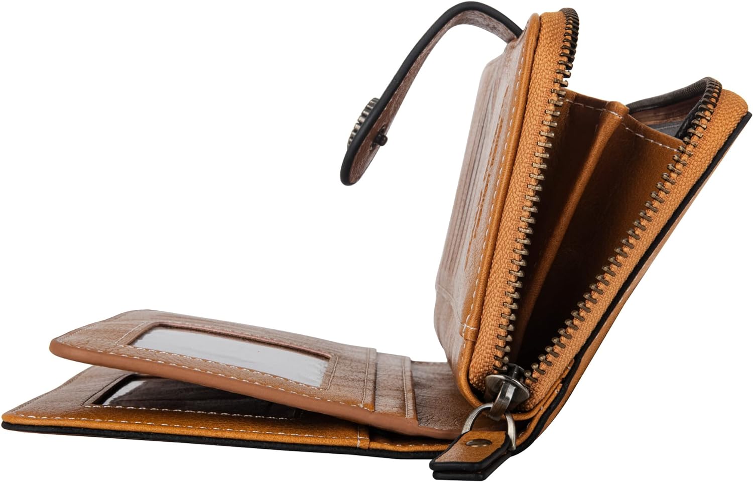 レザー財布（リストバンド付き）| 大容量